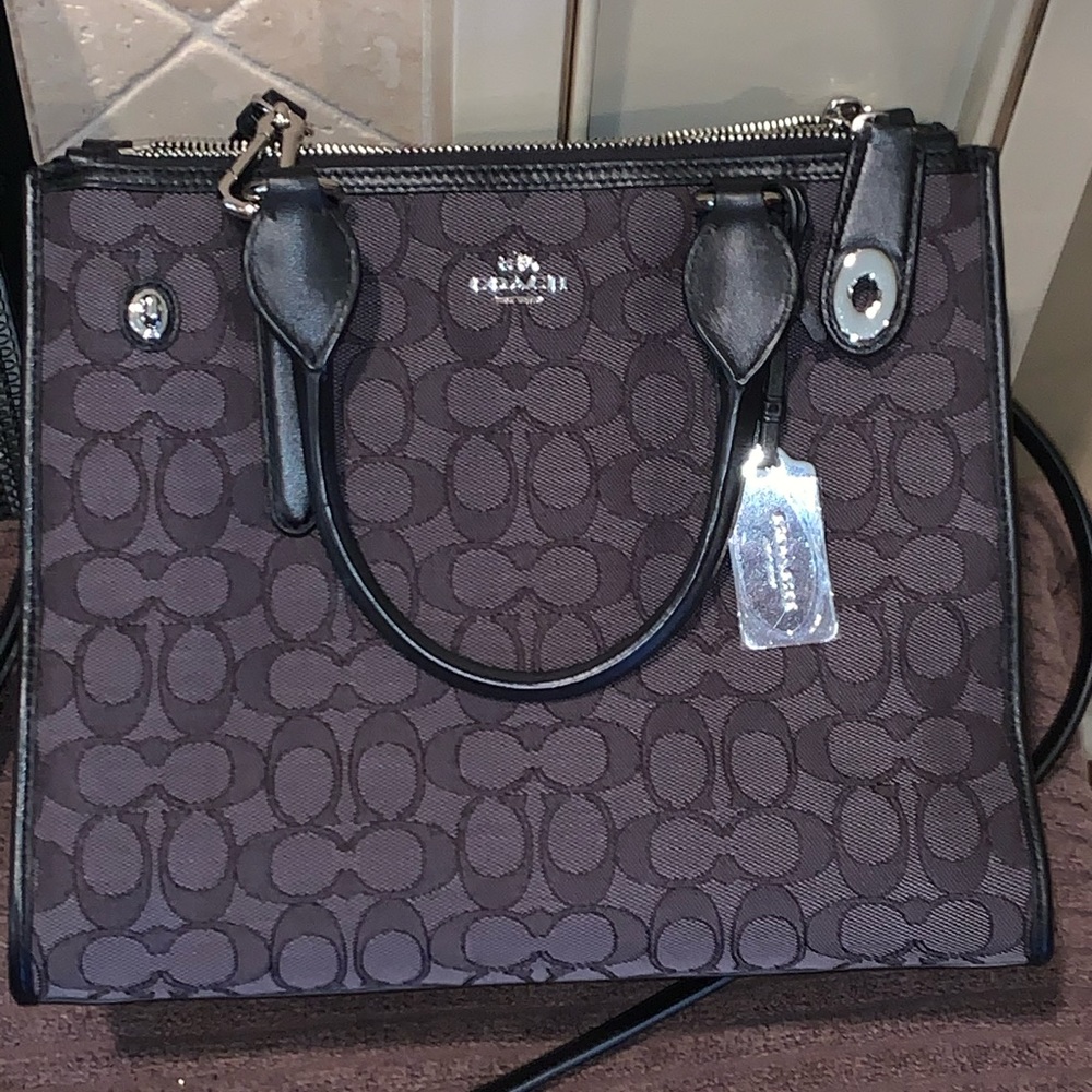 Black coach bag like new